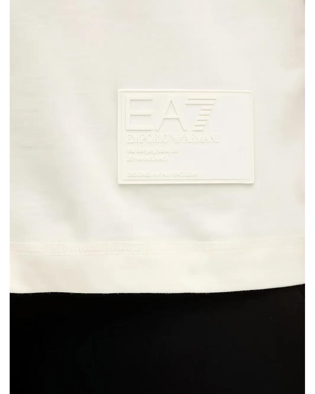 EA7 White Short-Sleeve Logo T-Shirt