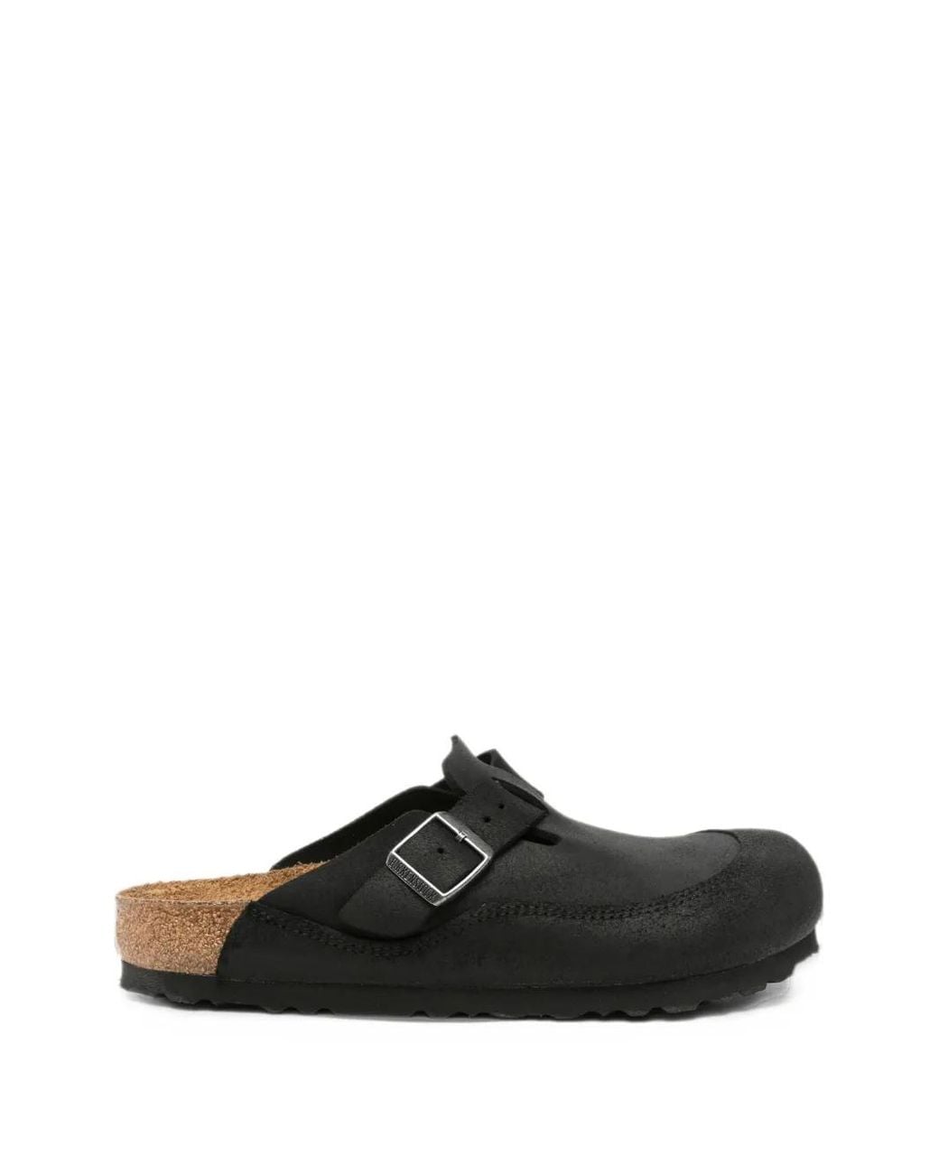 Birkenstock Black Boston Nova Buckle-Fastening Mules
