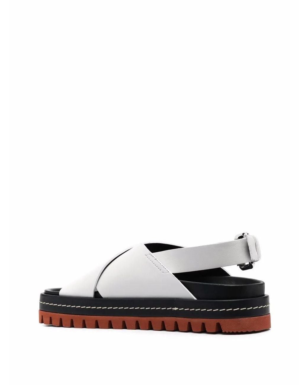 Plan C White Schuhe Platform Sandals