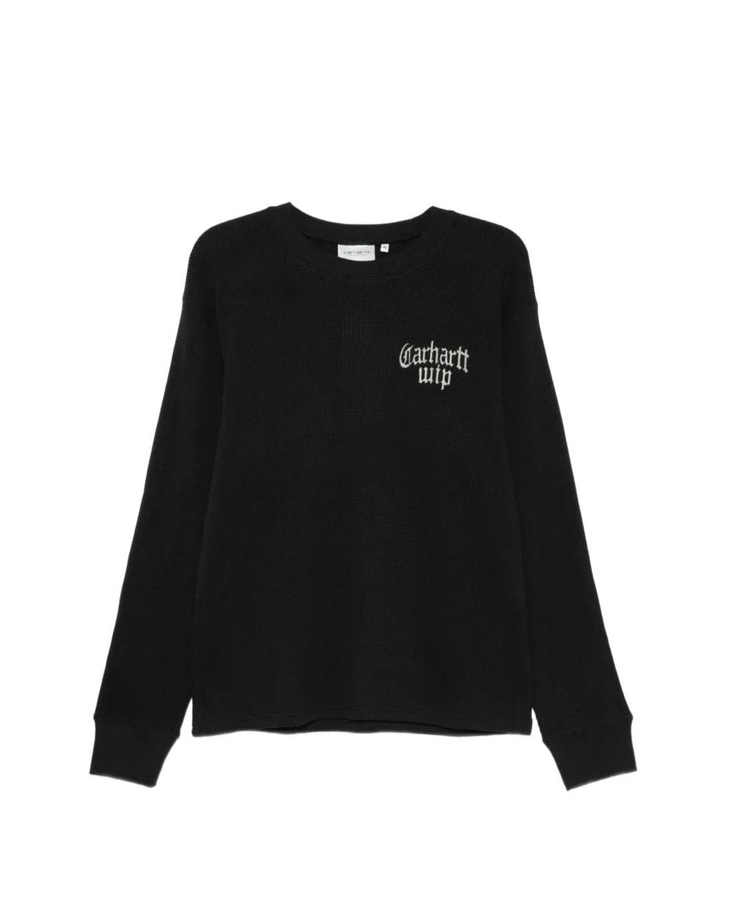 Carhartt Black Logo-Embroidered Waffle-Knit T-Shirt for men