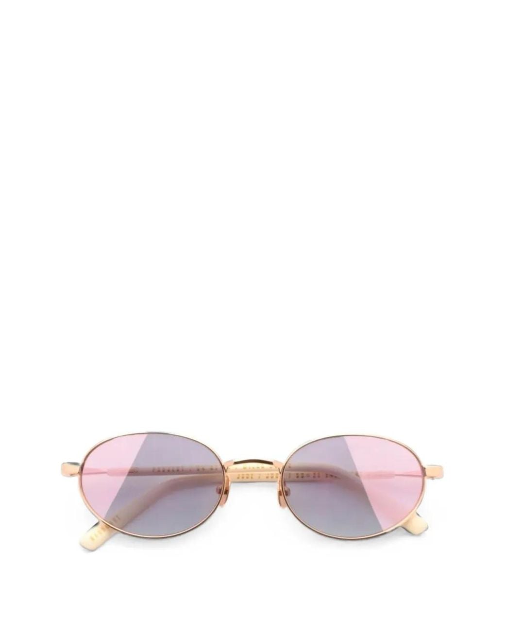 Gast Pink Jade Eggshell Oval-Frame Sunglasses