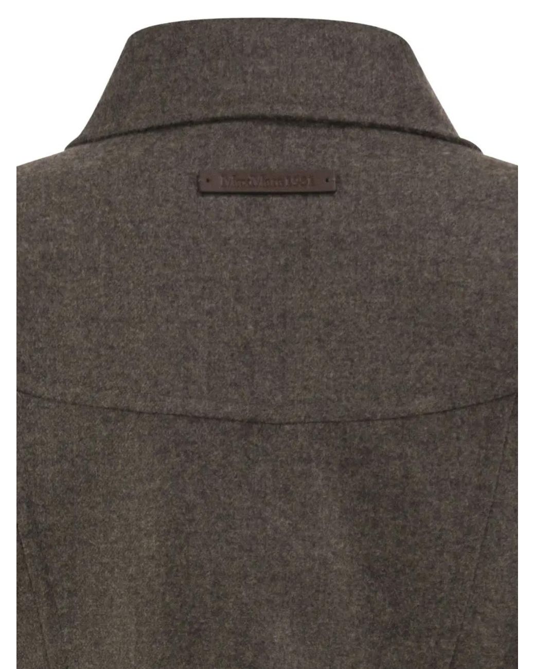 Max Mara Black Rapace Virgin Wool Jacket