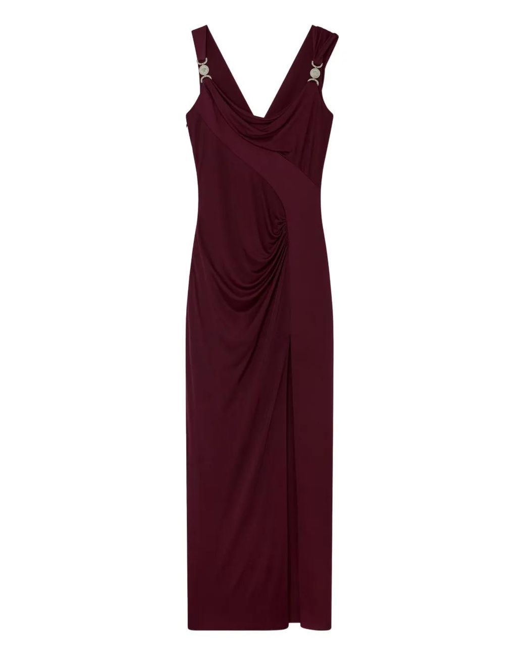 Versace Purple Draped Dress