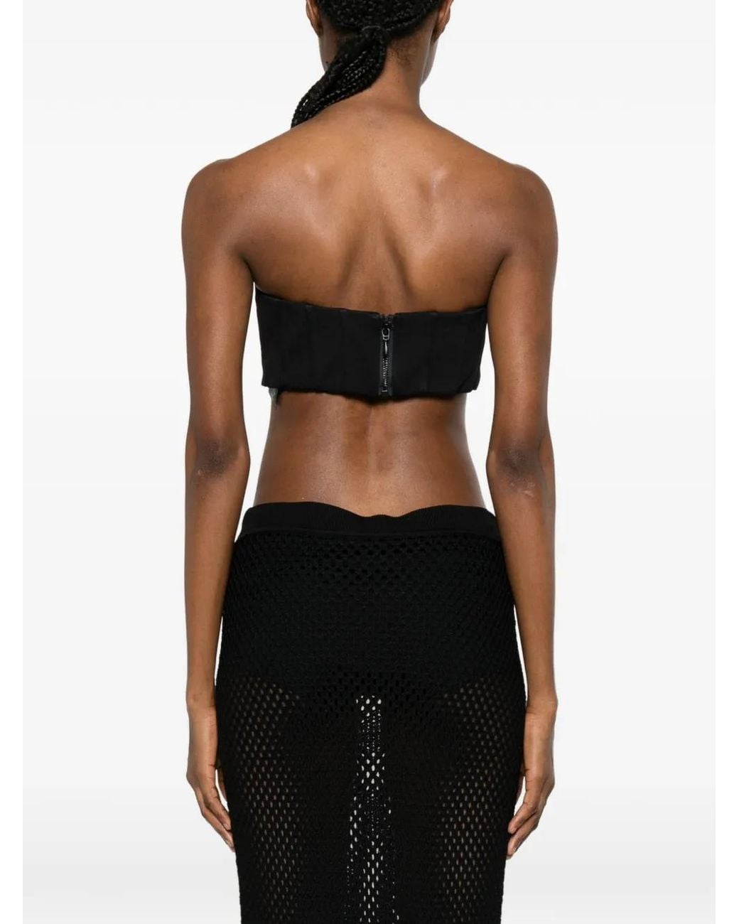 Jonathan Simkhai Black Bandeau Top