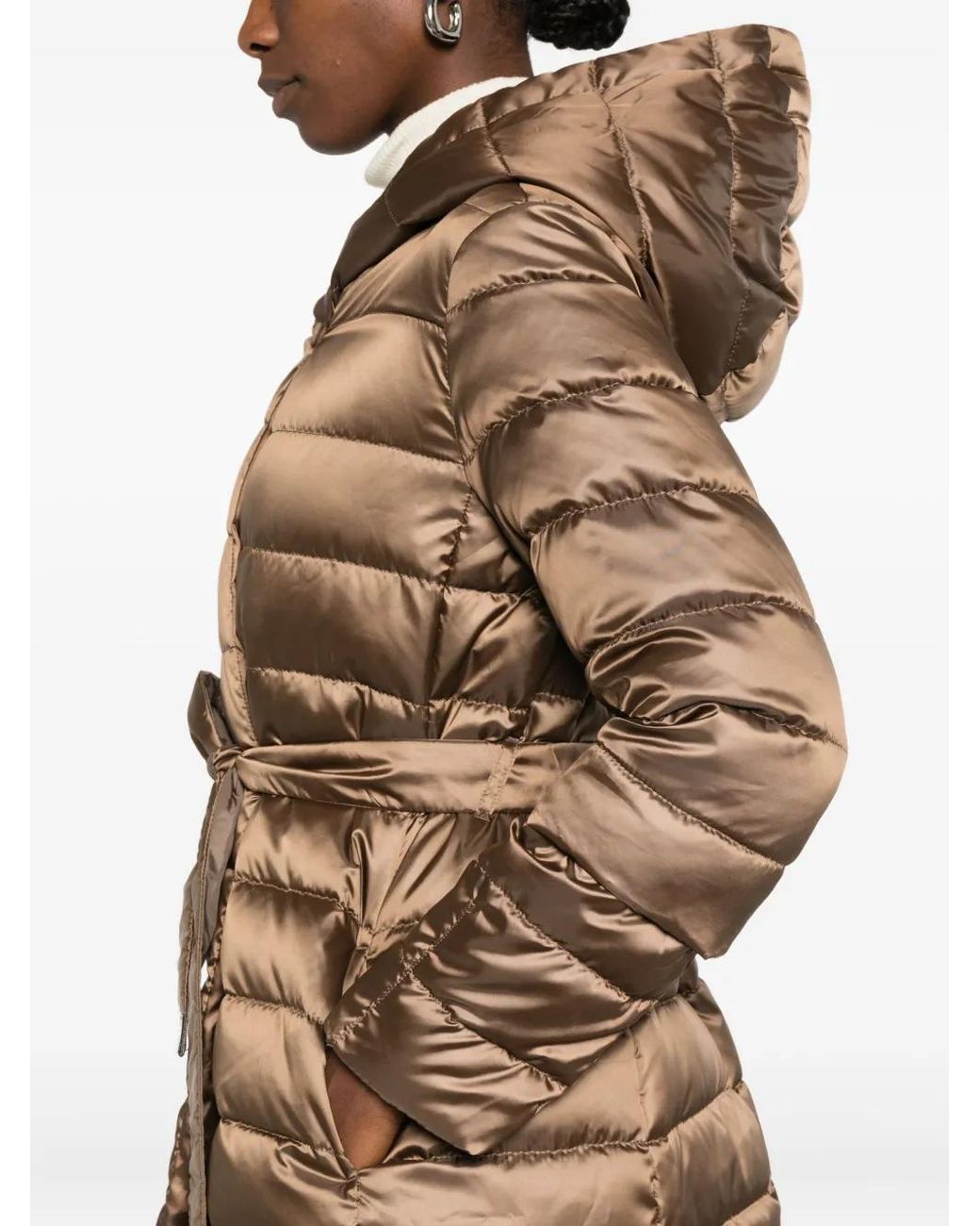 Max Mara Natural Novef Hooded Coat