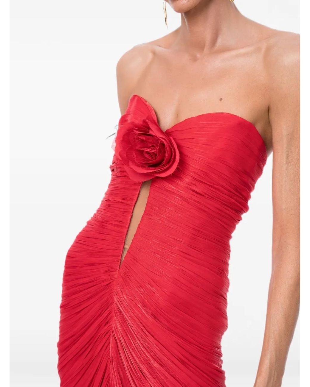 Ana Radu Red Fiore Gown
