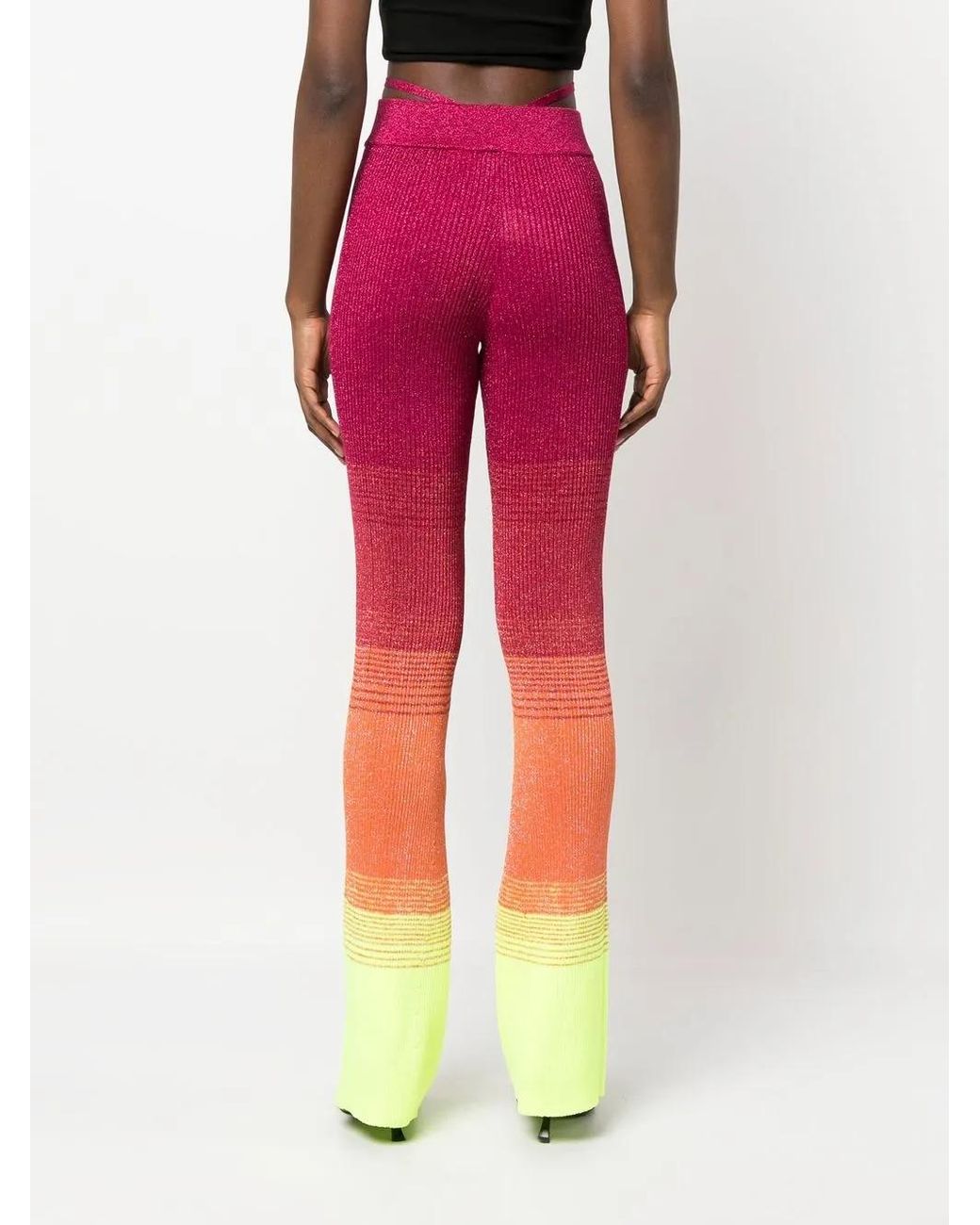Gcds Red Pants With Shaded Effect