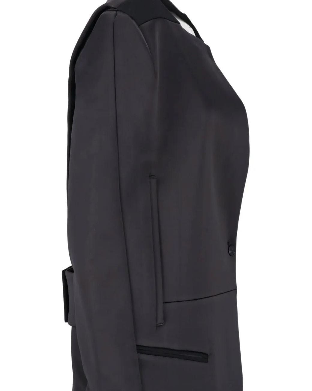 Entire studios Blue Belted-Back Cape