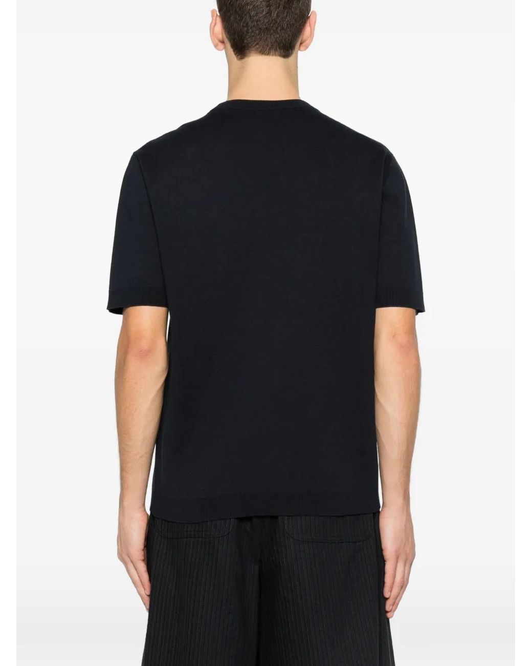 Gucci Black Silk Cotton T-Shirt With Embroidery for men