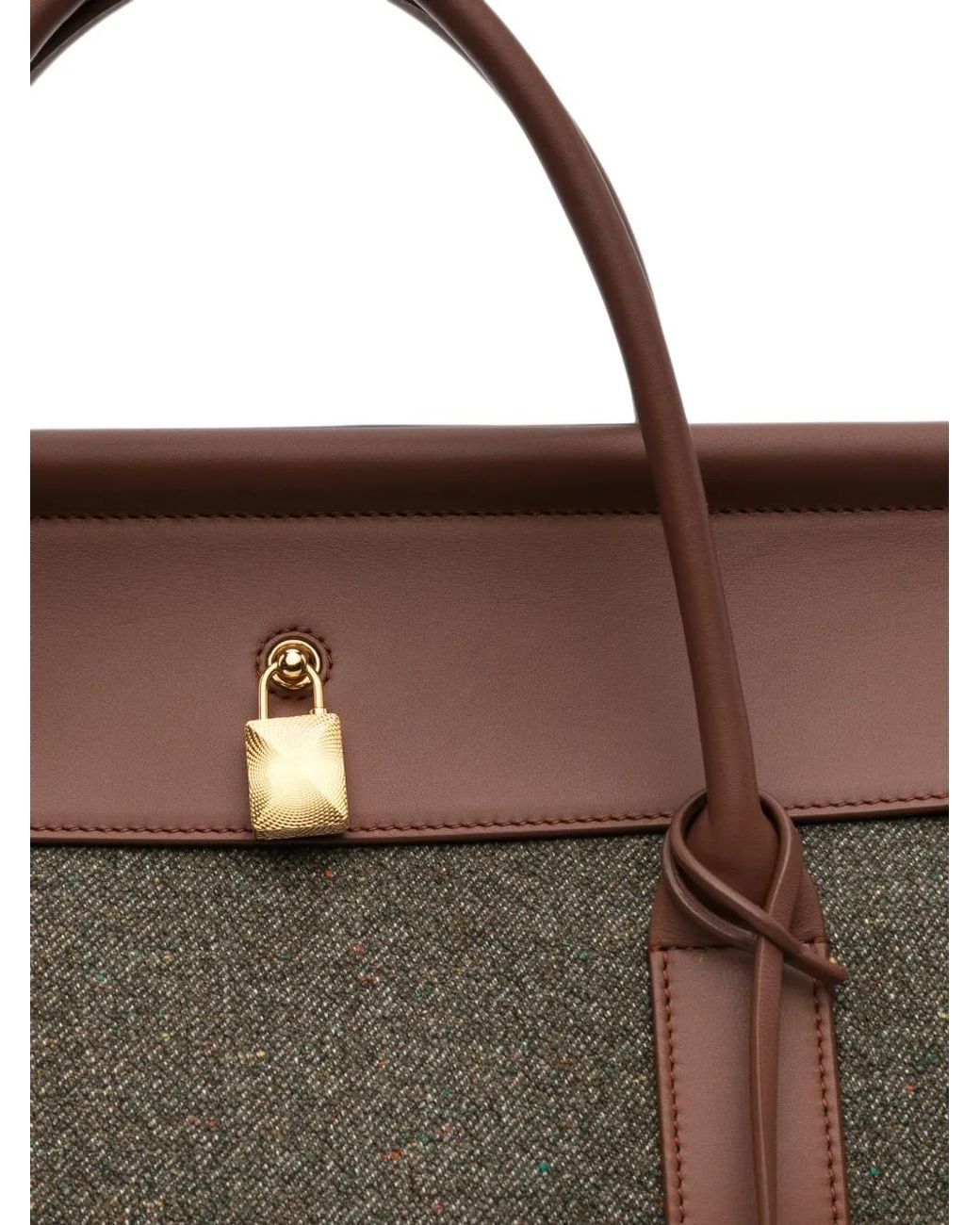 Loro Piana Brown Loom Bag L32