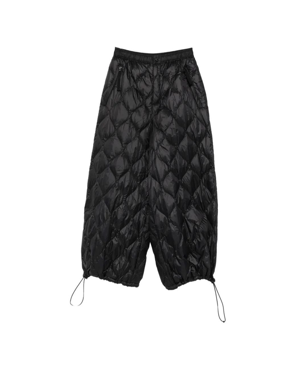 Taion Gray Quilted Cropped Trousers