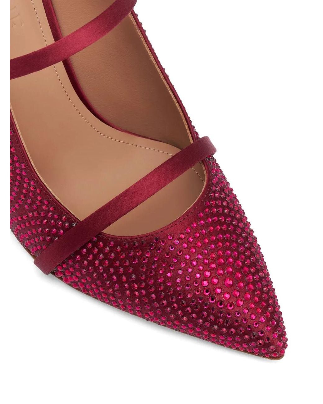 Malone Souliers Purple Maureen Crystal-Embellished Mules