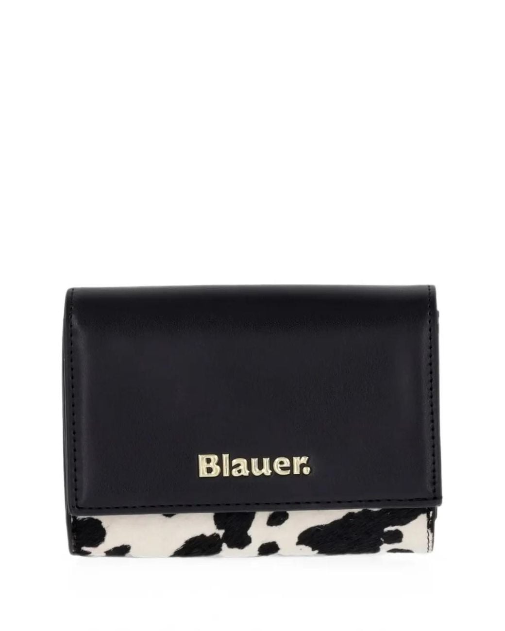 Blauer Black Cow-Print Wallet