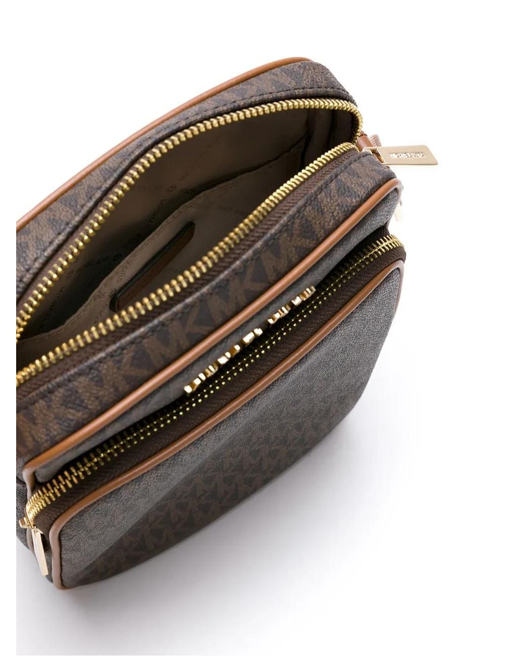 MICHAEL Michael Kors Gray Jet Set Travel Medium Flight Bag Crossbody