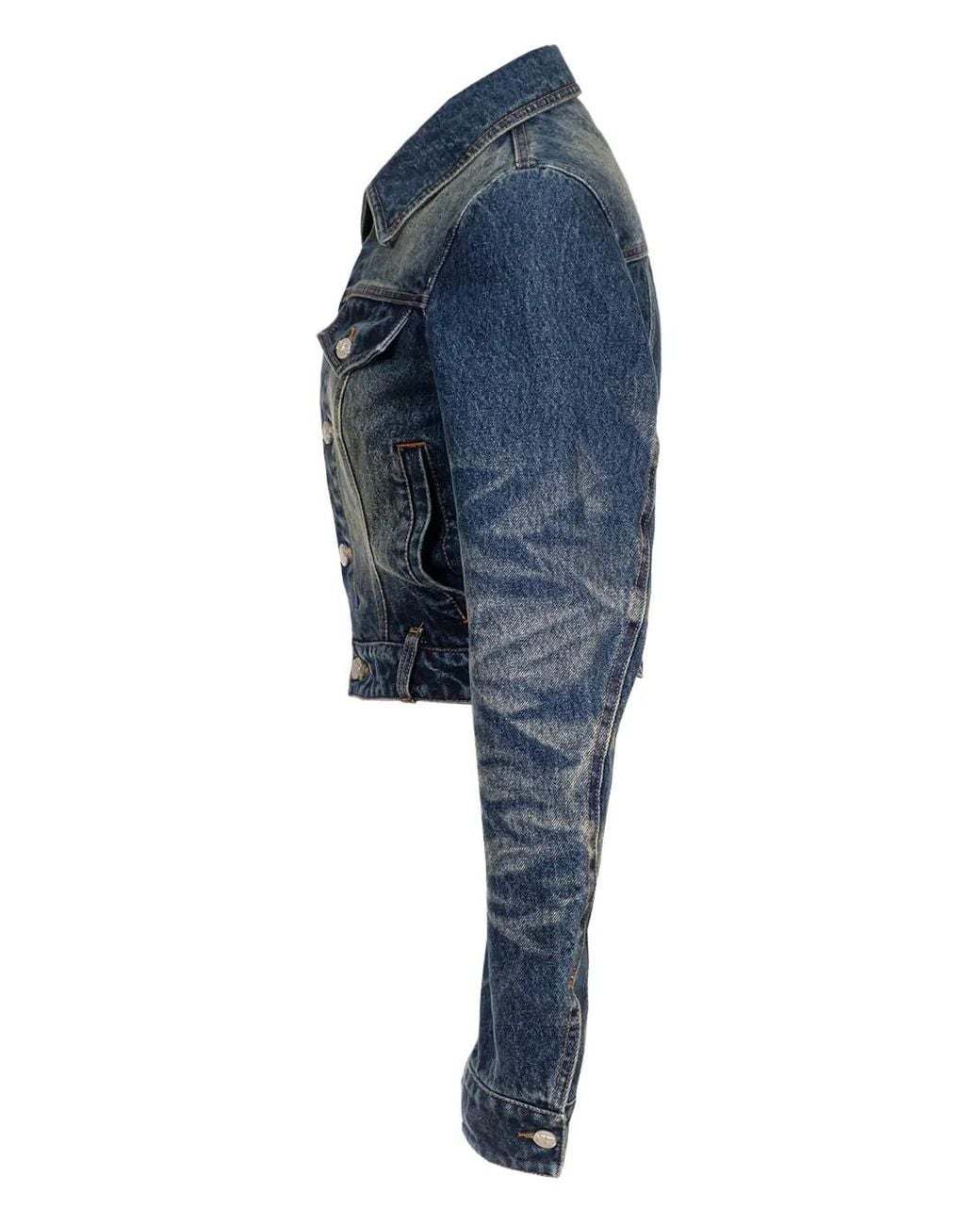 Natasha Zinko Blue Denim Cropped Jacket