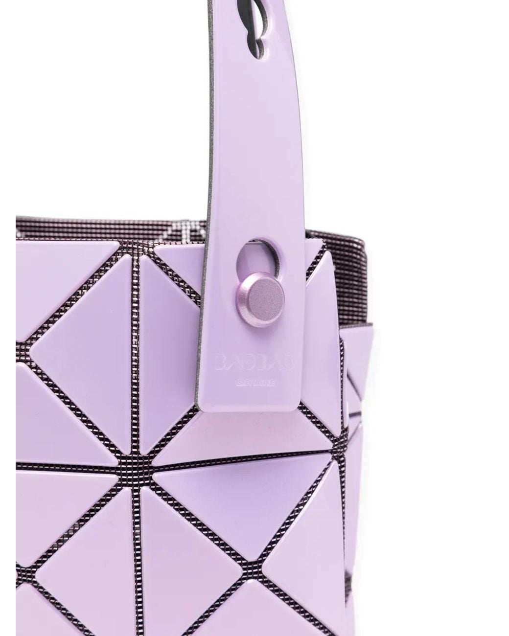 Issey Miyake Purple Lucent Geometric Tote Bag