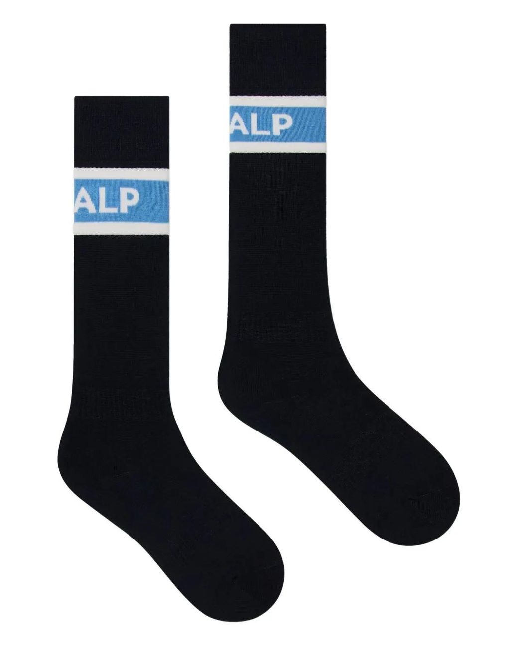 Fusalp Blue Colour-Block Jacquard Socks