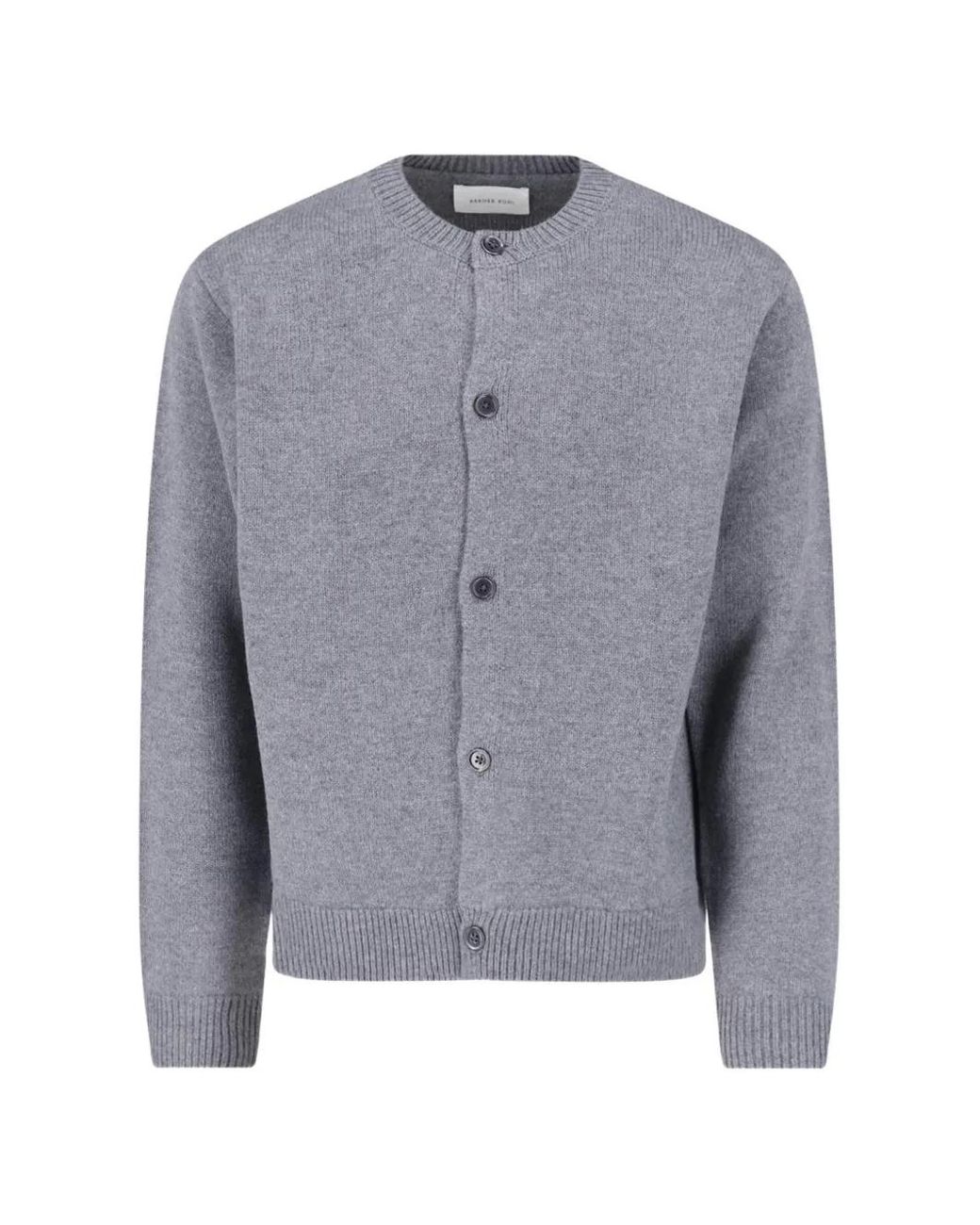 BERNER KUHL Blue Button-Up Knitted Wool Cardigan for men