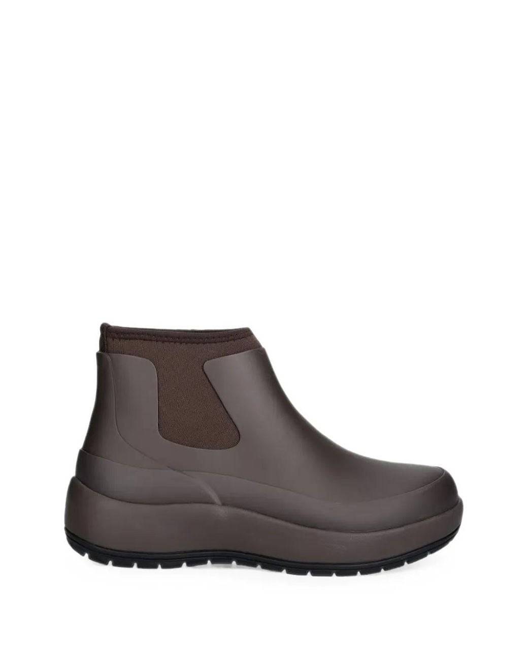Rains Brown Chunky-Sole Ankle Boots