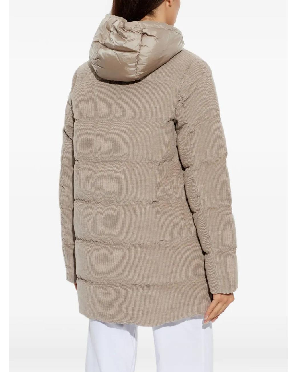 Paul & Shark Natural Quilted Corduroy Coat
