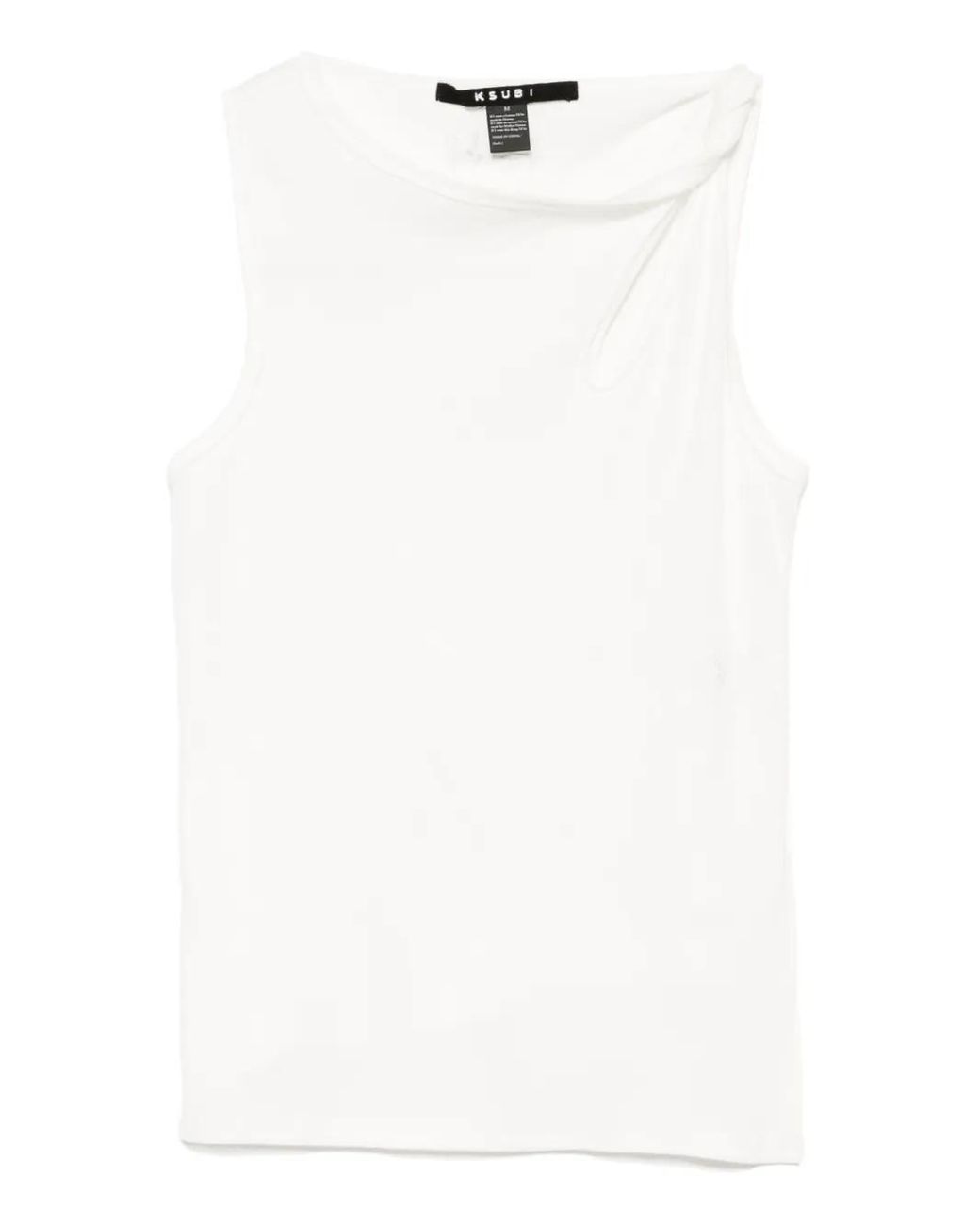 Ksubi White Twisted Tank Top
