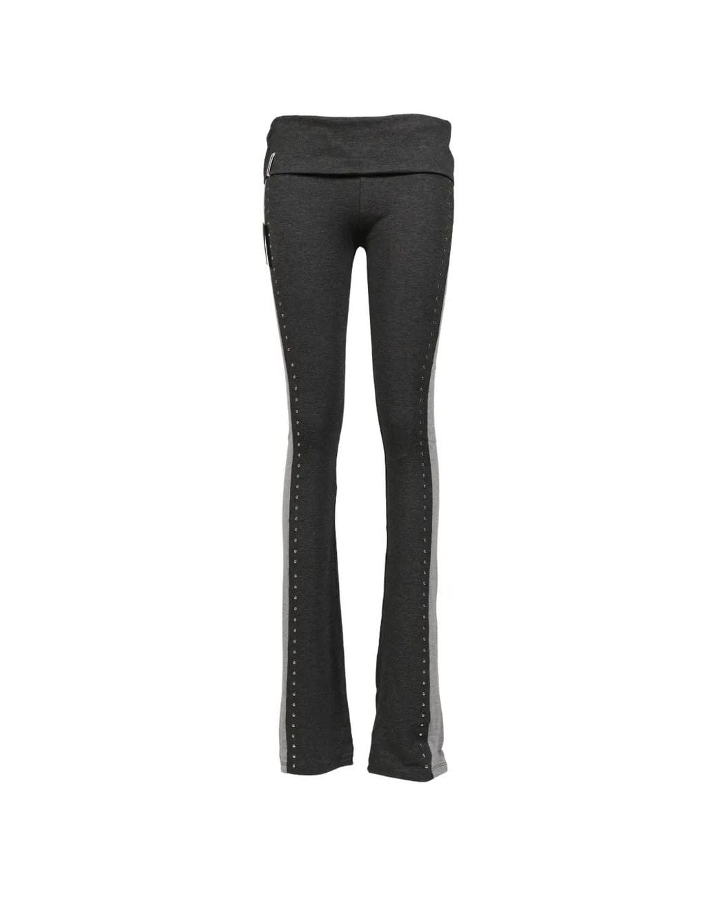 Jaded London Black Rynna Studded Flared Trousers