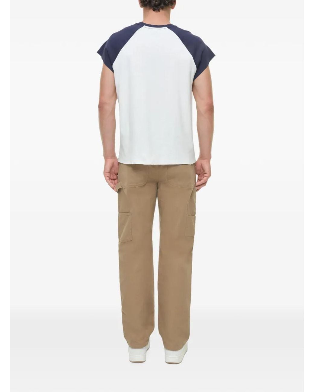 Jonathan Simkhai Blue Reuben Raglan-Sleeve T-Shirt for men