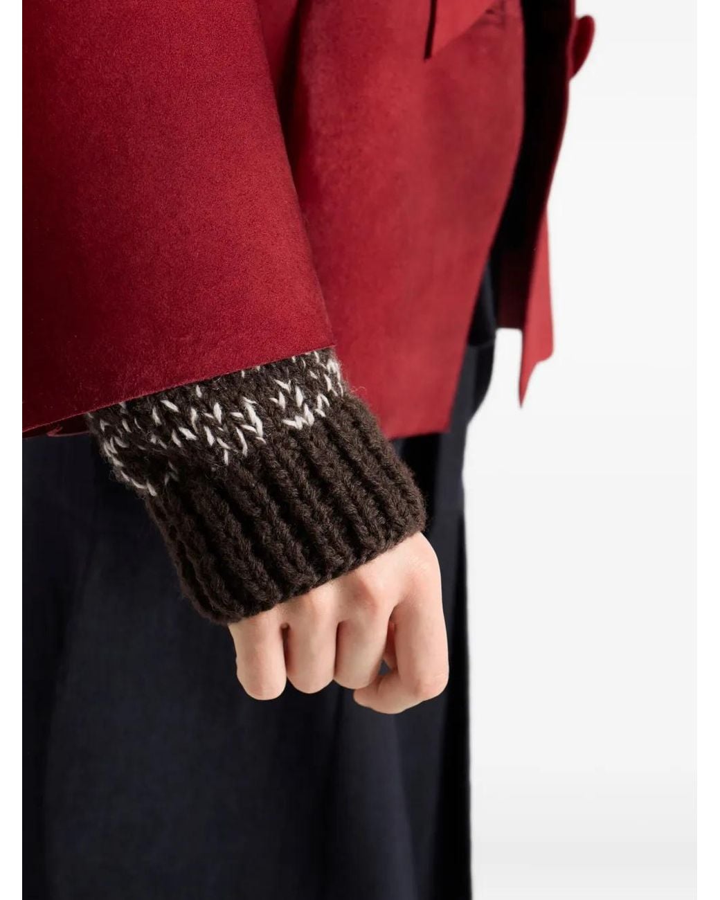 Pull À Breloques Prada en coloris Gray