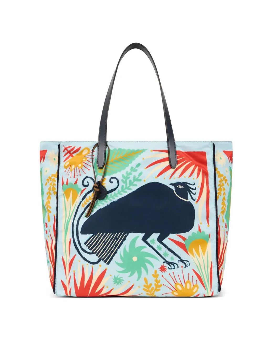 Etro Blue X Tabby Booth Nylon Unfold Me Bag With Print