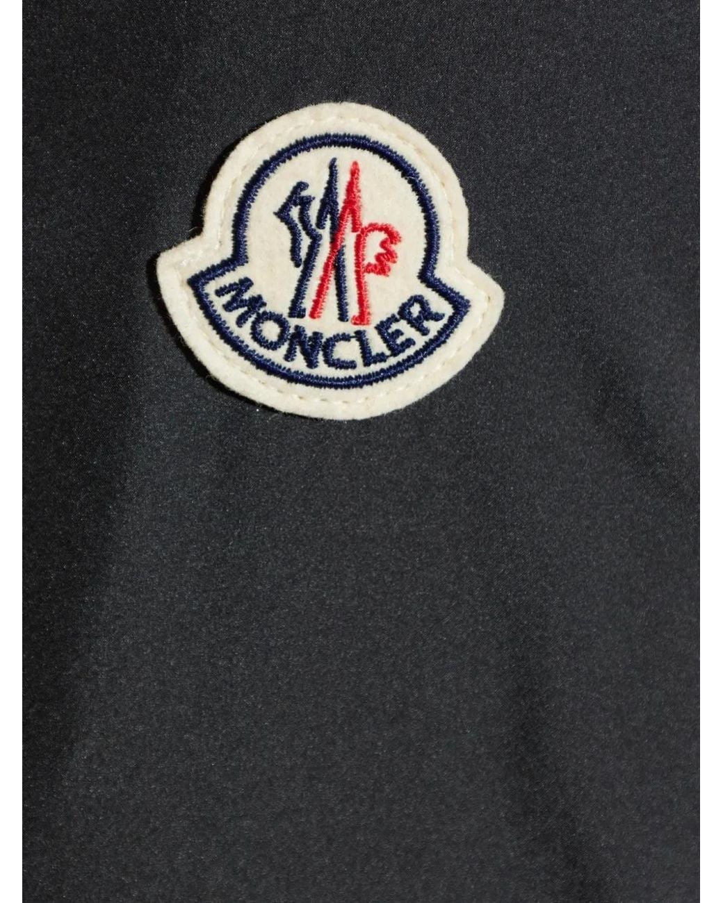 Moncler Gray Quilted-Panel Button-Up Jacket for men