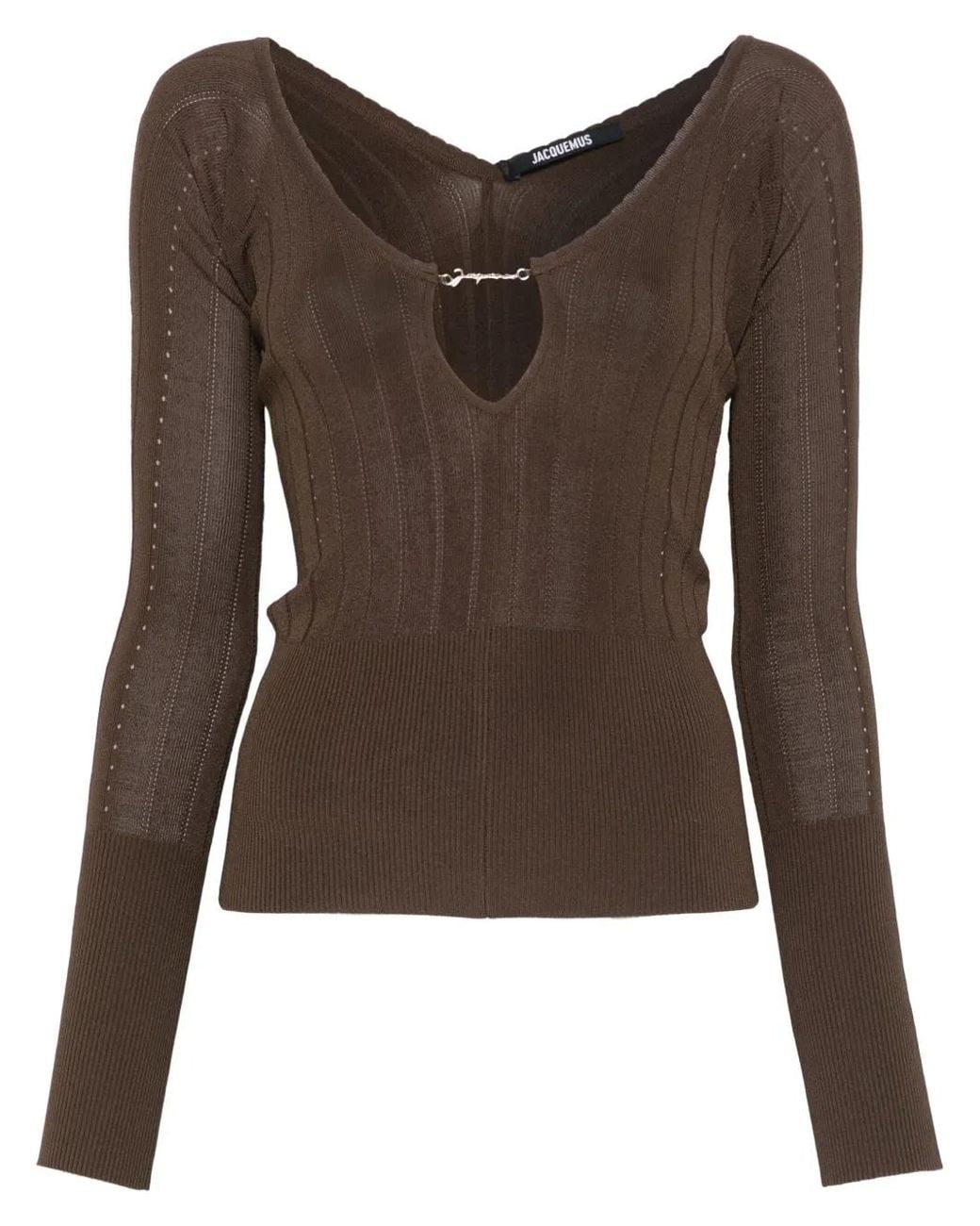 Jacquemus Brown Le Sommet Pralù Top