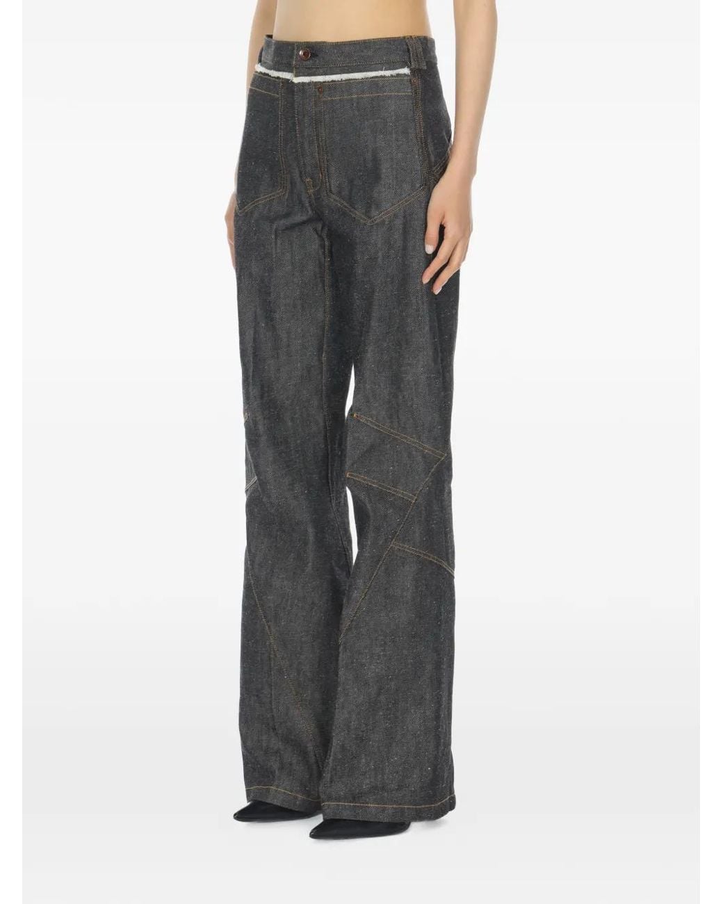 Kiko Kostadinov Gray Pocket Jeans