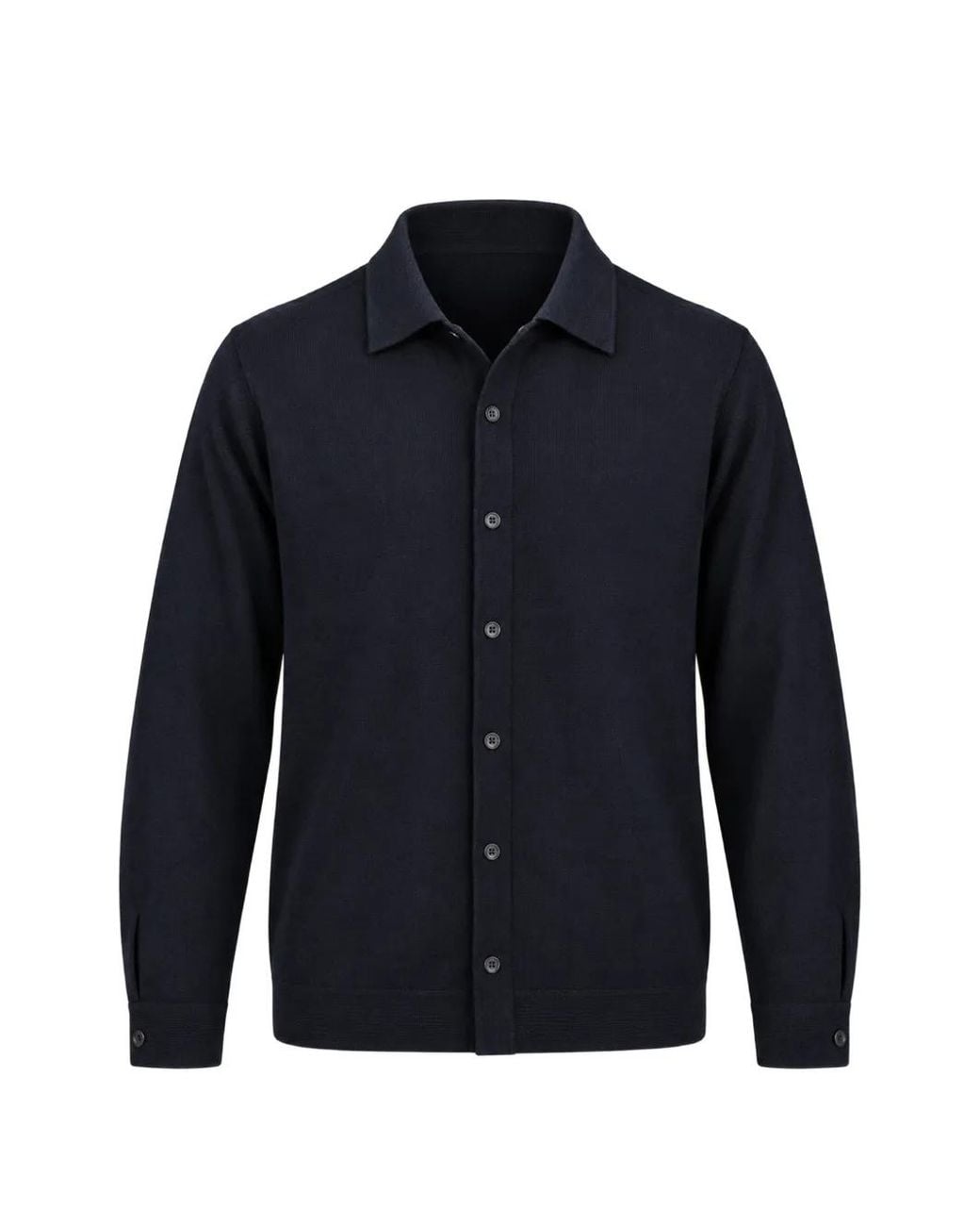 Roberto Collina Blue Merino-Wool Button-Up Cardigan for men