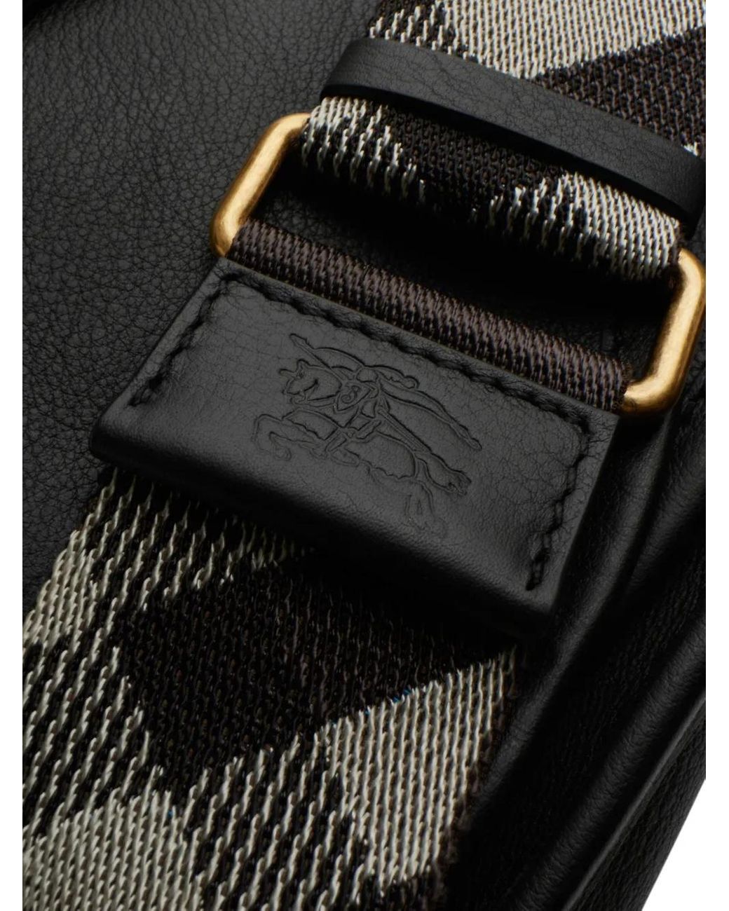 Burberry Black Mini Clip Messenger Bag For