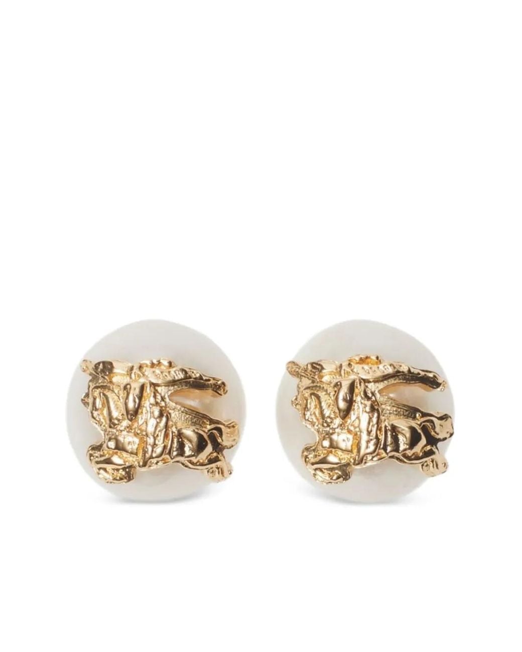 Burberry Metallic Knight Ohrstecker Mit Perlen