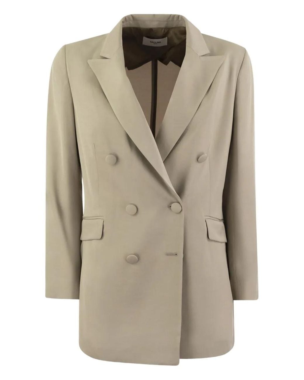 SAULINA Natural Anita Double-Breasted Blazer