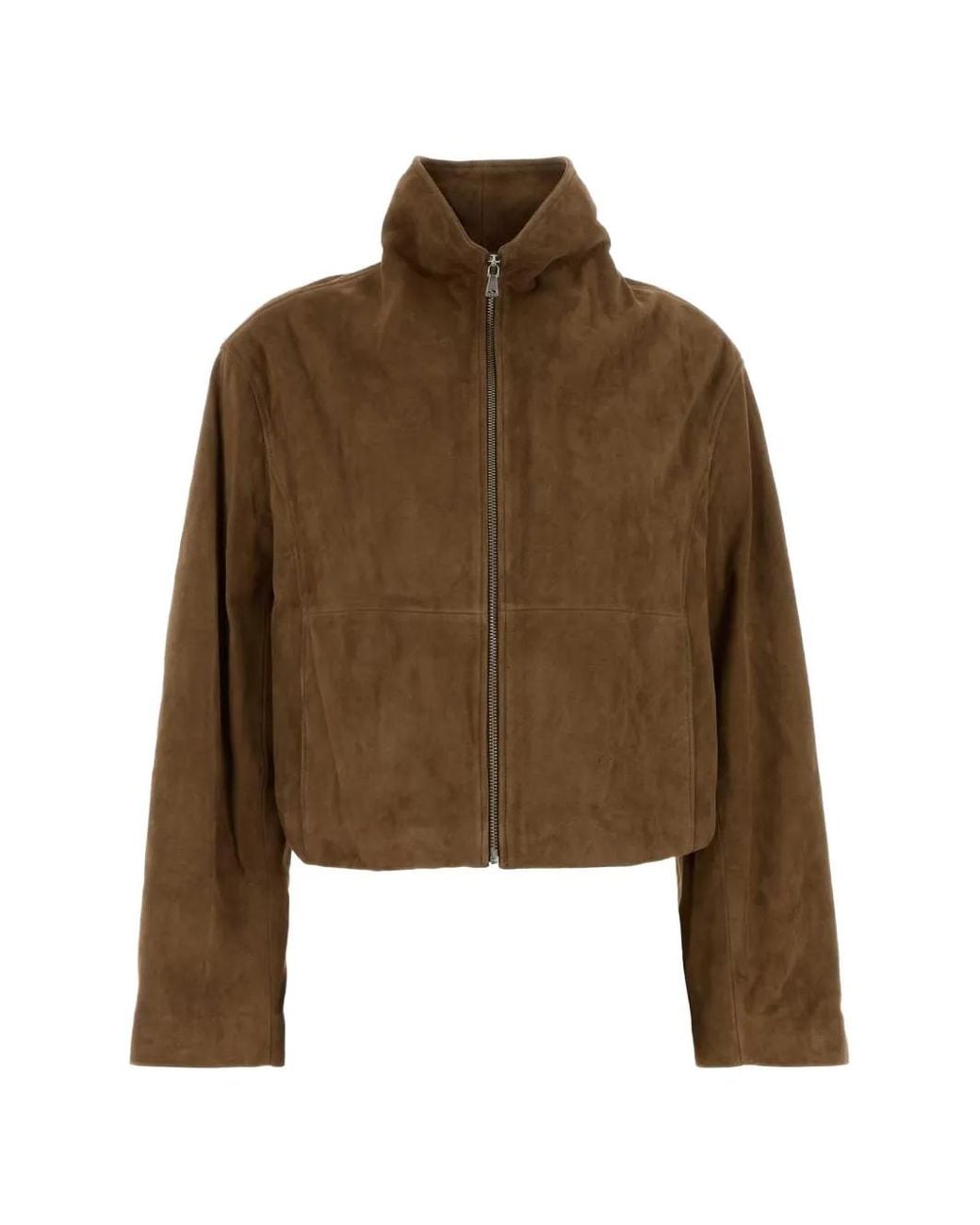 Nour Hammour Brown Etienne Suede Jacket