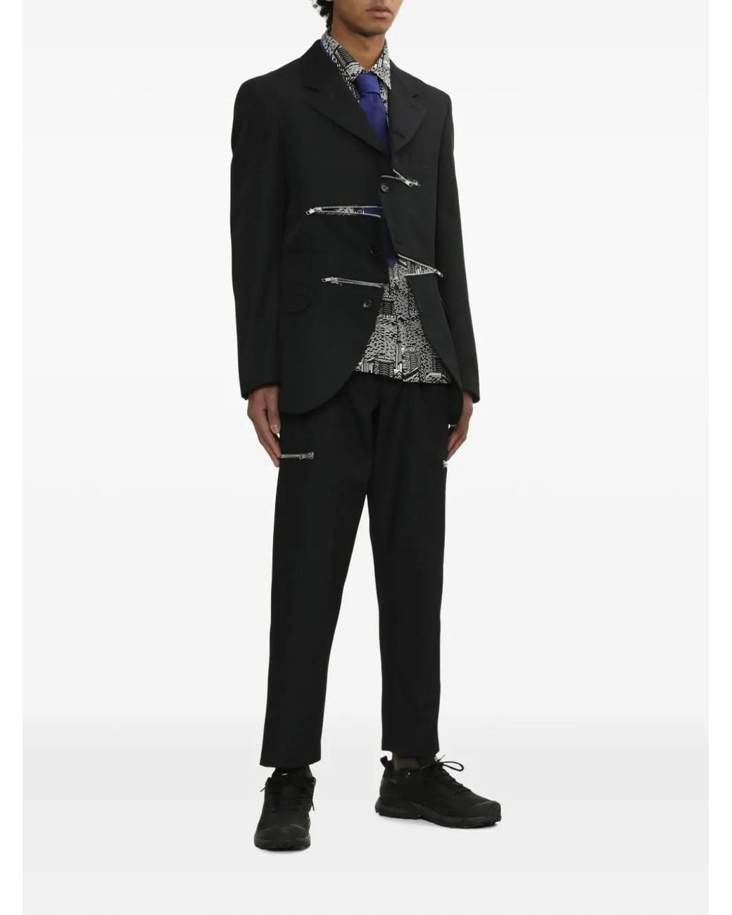 Comme des Garçons Black Zip-Detailing Blazer for men