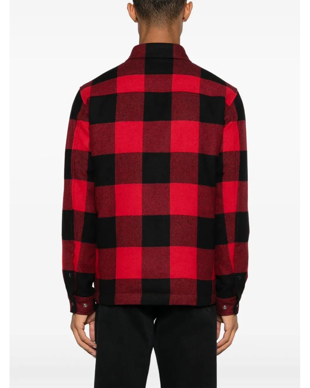 Woolrich Karierte Jacke Mit Büffel in Red für Herren