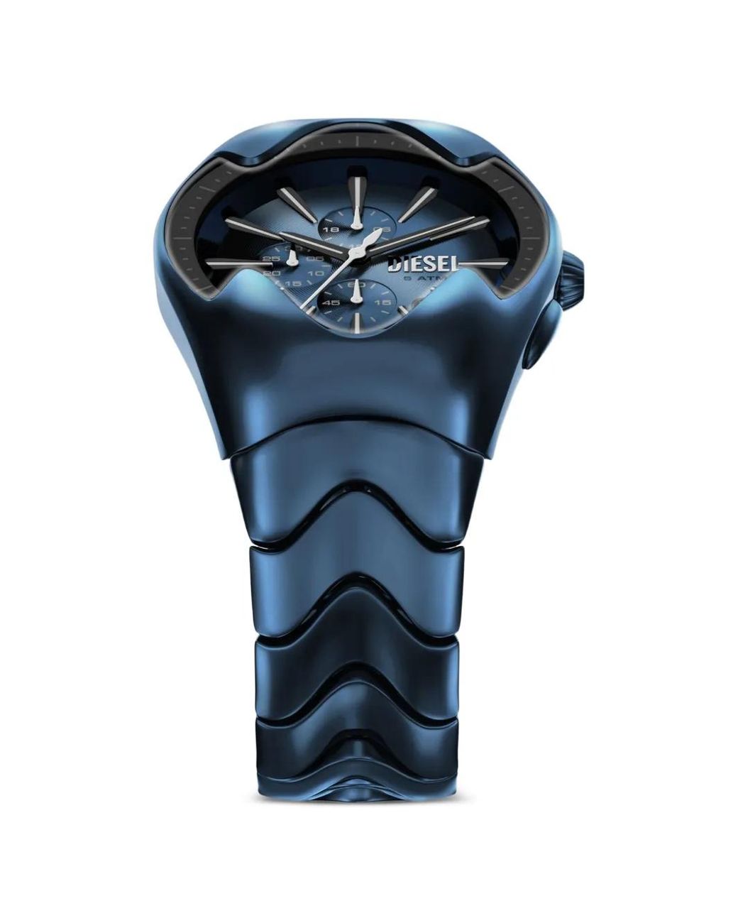DIESEL Blue Mercurial Chronograph Stainless Steel Watch for men