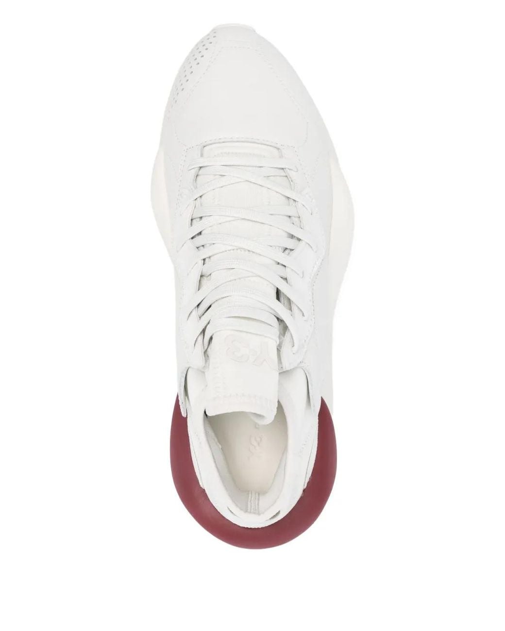 Y-3 White Sneakers With Distinctive Accent