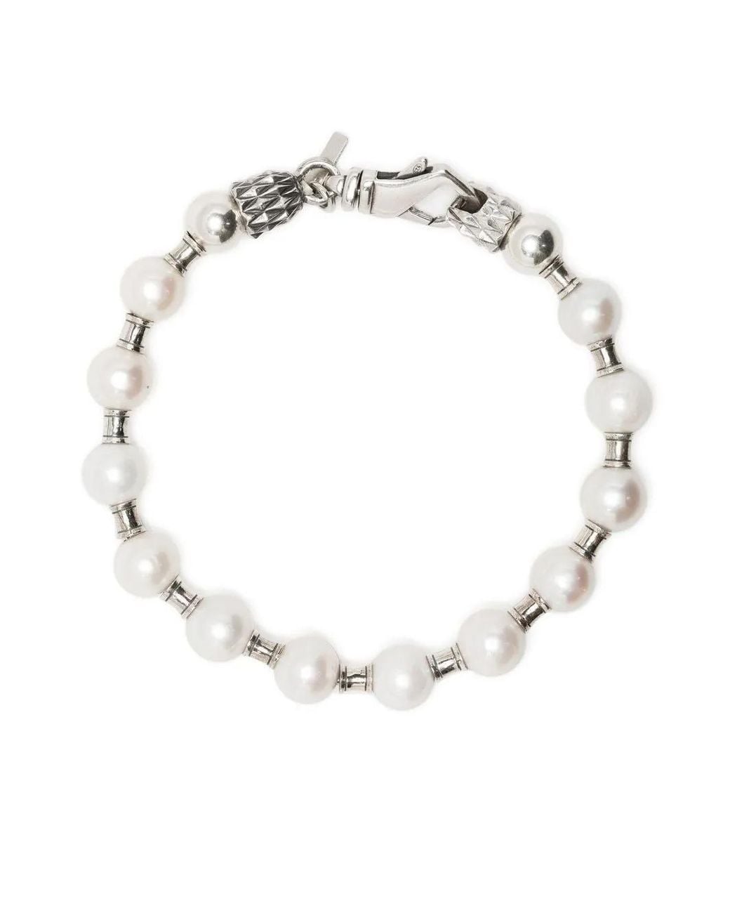 Emanuele Bicocchi Metallic Embellished Chain-Link Bracelet