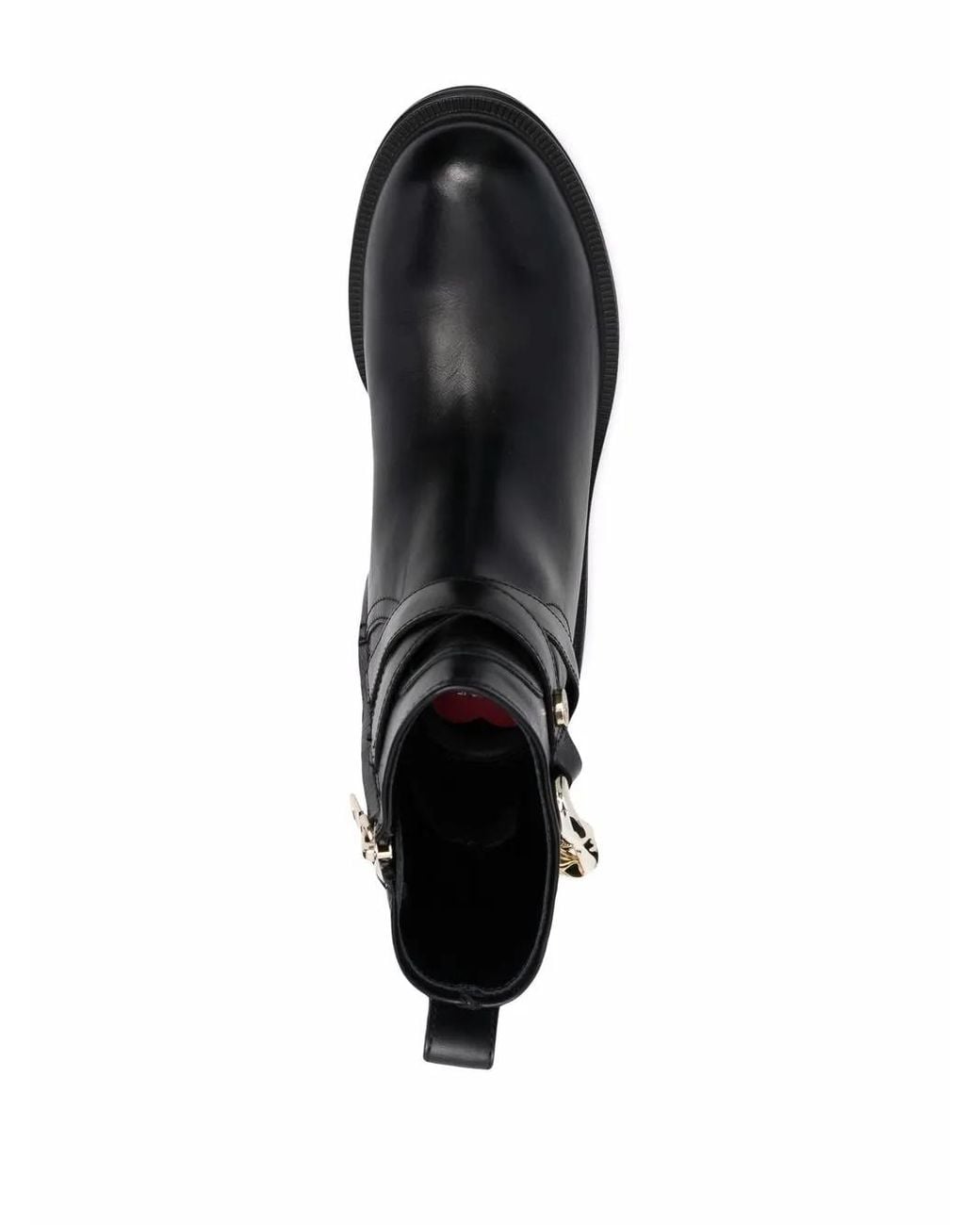 Love Moschino Black Heart-Charm Ankle Boots
