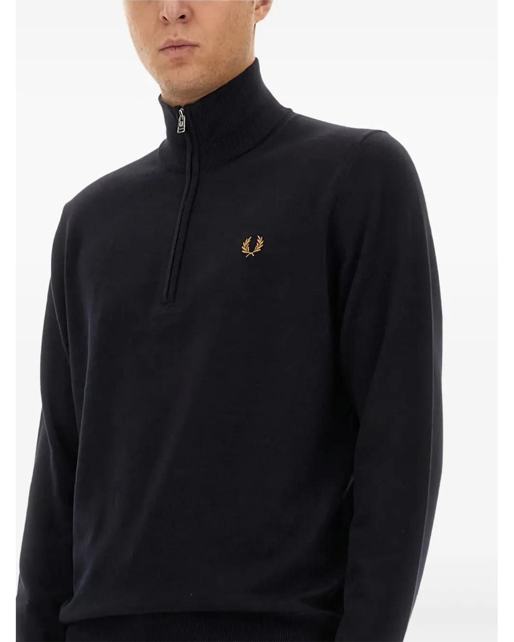 Fred Perry Blue Jersey With Logo for men