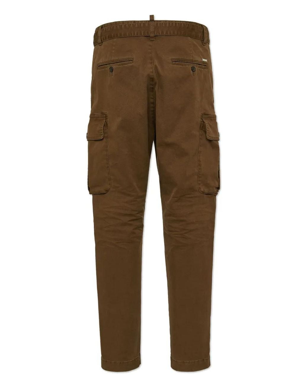 DSquared² Brown `Hunter` One Pleat Pants for men