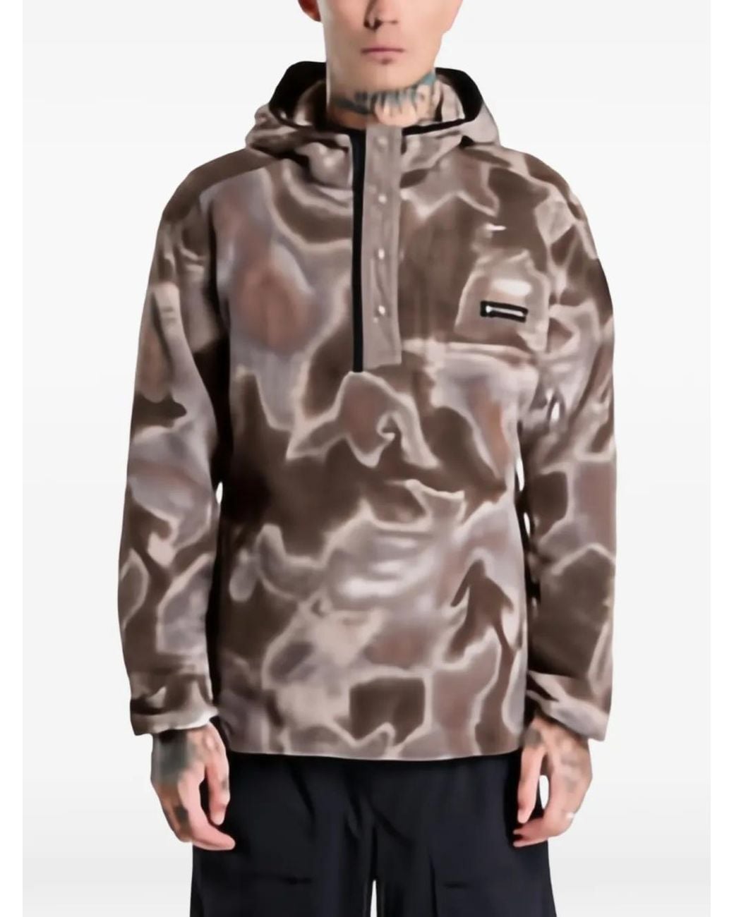Columbia Brown Helvetia Ii Printed Hoodie for men