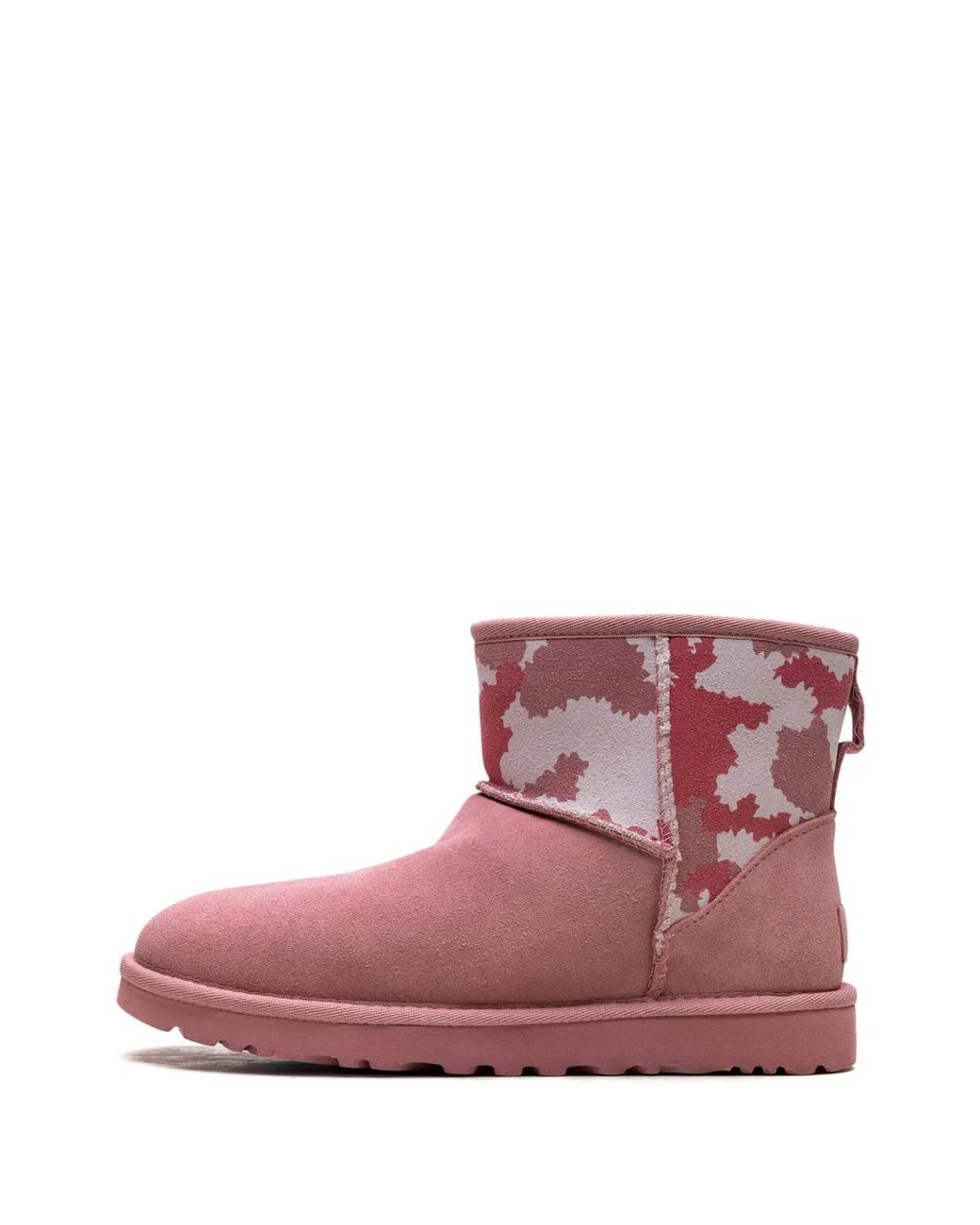 Ugg Pink Classic Mini /Jagged Camo" Ankle Boots