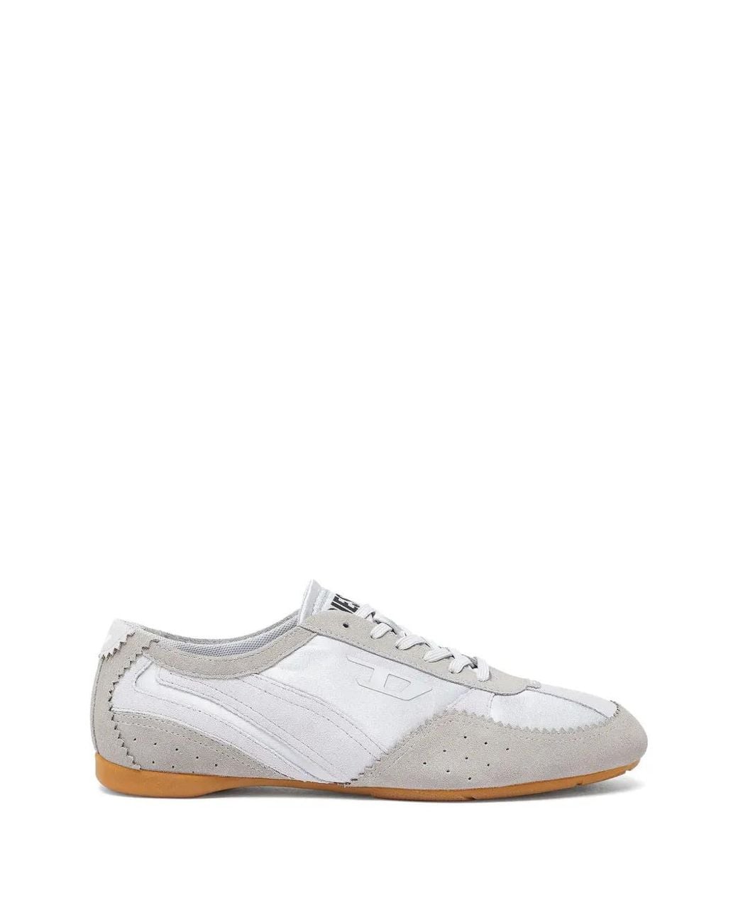 DIESEL White D-Mile Low-Top Sneakers