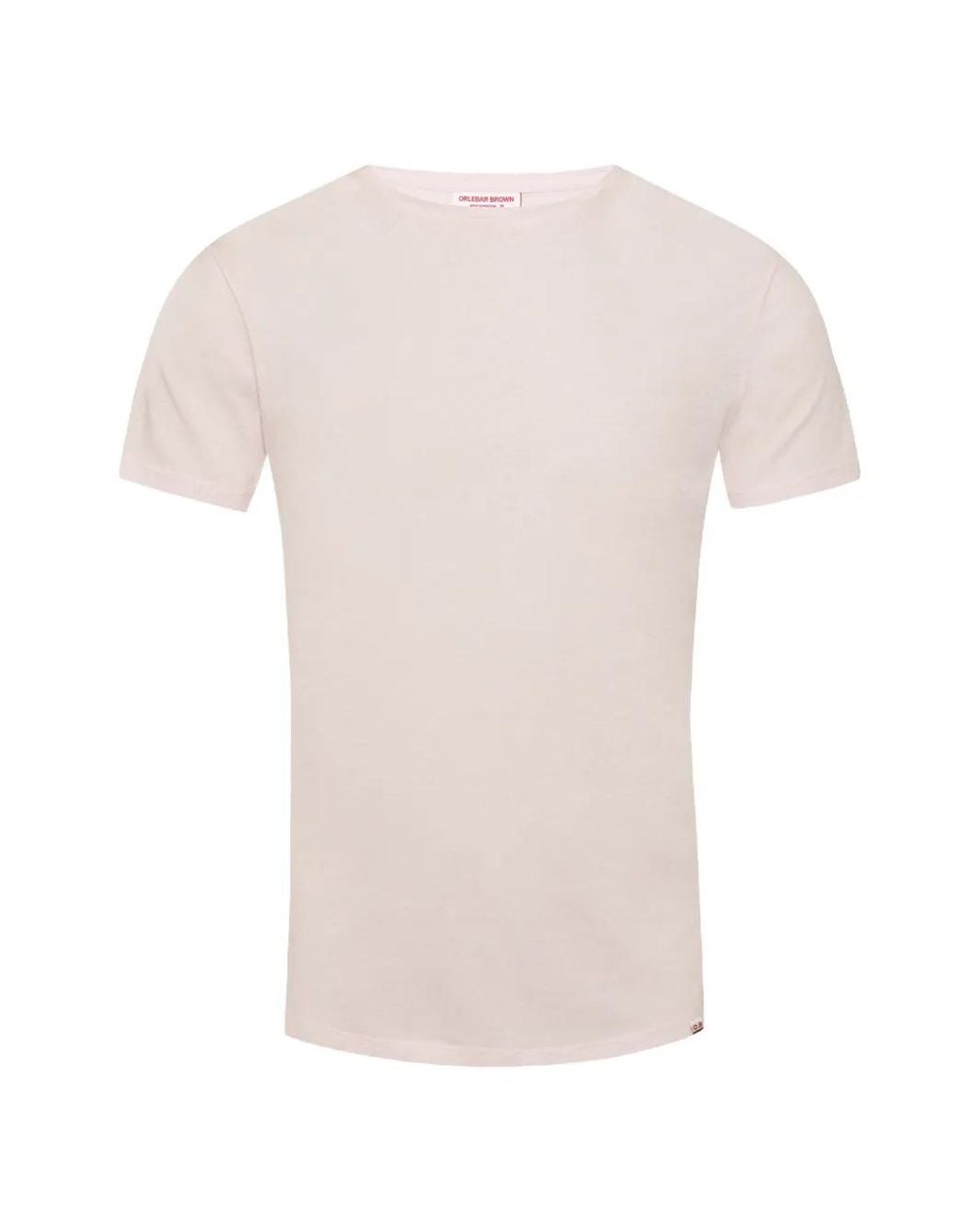 Orlebar Brown White Ob-T Cotton T-Shirt for men