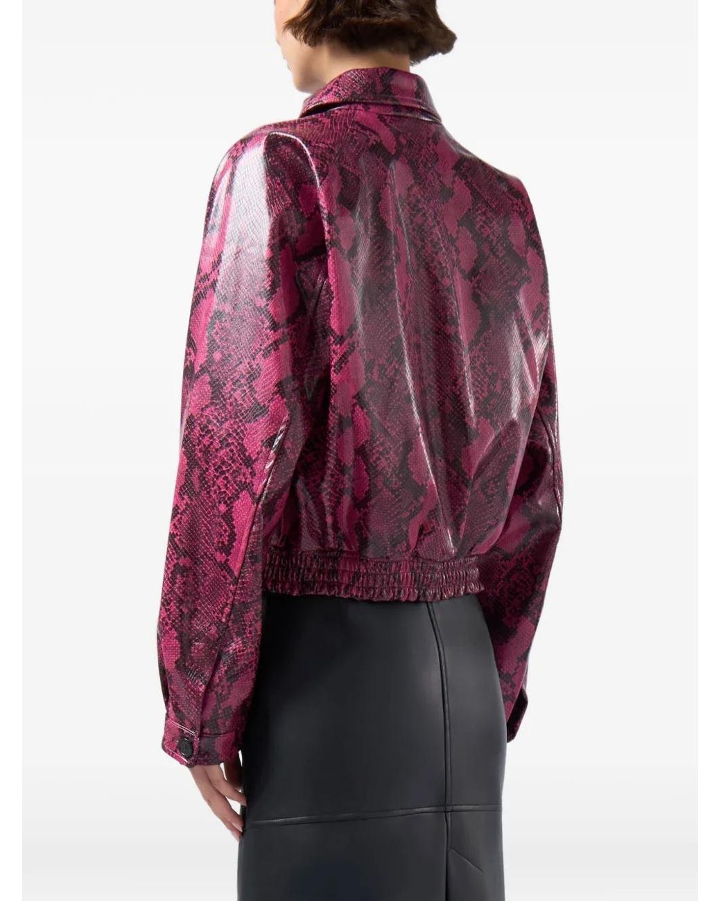 Gcds Red Jacke Mit Python-Effekt